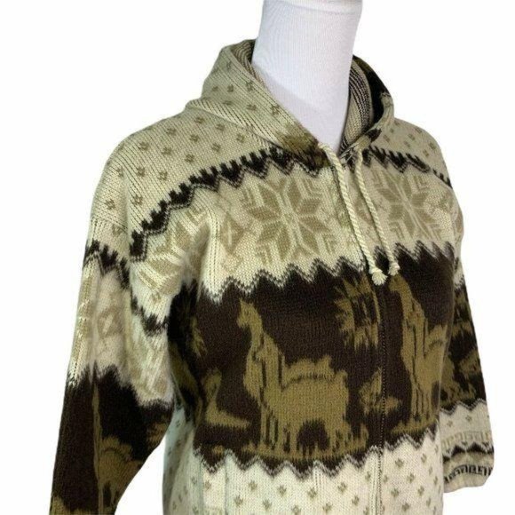 Tejidos Aly Marka Wool Alpaca Zip Up Cardigan - Picture 3 of 11